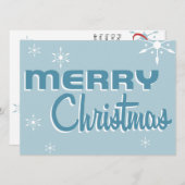 Eerste kerstfeestdag in de middelbare eeuw - Blauw Kaart (Voorkant / Achterkant)