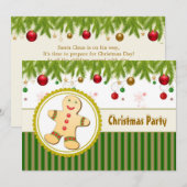 Eerste kerstfeestdag in Gingerbrood Kaart (Voorkant / Achterkant)