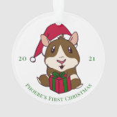 Eerste kerstfeestdag in Guinee op maat Ornament (achterkant)