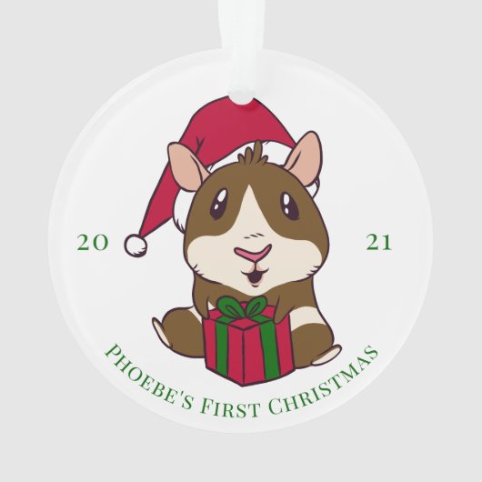 Eerste kerstfeestdag in Guinee op maat Ornament (achterkant)