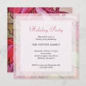 Eerste kerstfeestdag in Poinsettia Kaart (Voorkant / Achterkant)