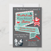 Eerste kerstfeestdag in Retro Kaart (Voorkant)