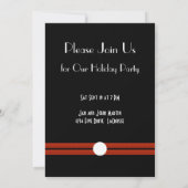 Eerste kerstfeestdag in zwart-wit kaart (Achterkant)