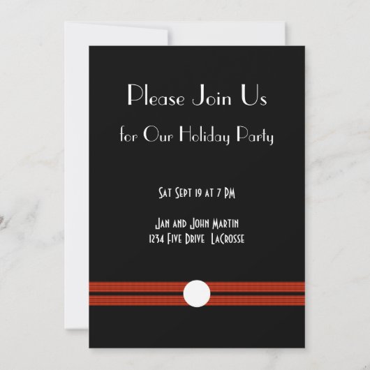 Eerste kerstfeestdag in zwart-wit kaart (Achterkant)