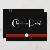 Eerste kerstfeestdag in zwart-wit kaart (Voorkant / Achterkant)