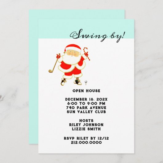 Eerste kerstfeestdag kaart (Voorkant / Achterkant)