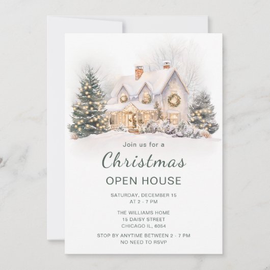 Eerste kerstfeestdag kaart (Voorkant)