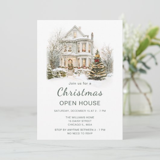 Eerste kerstfeestdag kaart (Staand voorkant)