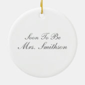 Eerste kerstfeestdag keramisch ornament (Achterkant)