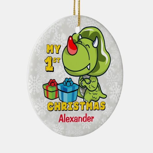 Eerste kerstfeestdag keramisch ornament (Rechts)