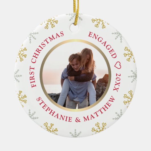 Eerste kerstfeestdag keramisch ornament (Voorkant)