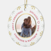 Eerste kerstfeestdag keramisch ornament (Links)