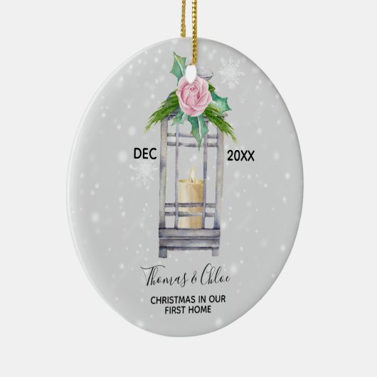 Eerste kerstfeestdag kerstfeestdag keramisch ornament (Rechts)