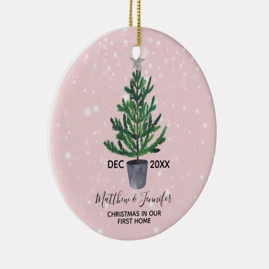 Eerste kerstfeestdag kerstfeestdag keramisch ornament (Rechts)