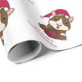 Eerste kerstfeestdag met cavia's op maat cadeaupapier (Rol Hoek)