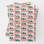 eerste kerstfeestdag met tik inpakpapier vel (In situ)