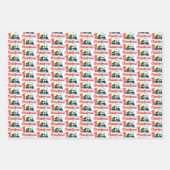 eerste kerstfeestdag met tik inpakpapier vel (Voorkant)