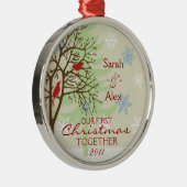 Eerste kerstfeestdag metalen ornament (Rechts)