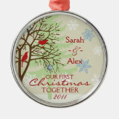 Eerste kerstfeestdag metalen ornament (Voorkant)