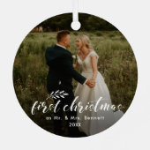 Eerste kerstfeestdag metalen ornament (Achterkant)