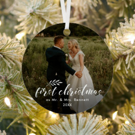 Eerste kerstfeestdag metalen ornament