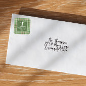 Eerste kerstfeestdag — Retouradres Vierkante Sticker