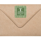 Eerste kerstfeestdag — Retouradres Vierkante Sticker