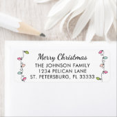 Eerste kerstfeestdag — Retouradres voor kerstverli Etiket (Insitu)