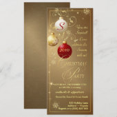 Eerste kerstfeestdagen - Elegant Gold Monogram Kaart (Voorkant / Achterkant)