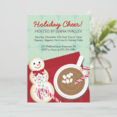 Eerste kerstfeestdagen Hete Coco Kaart (Staand voorkant)