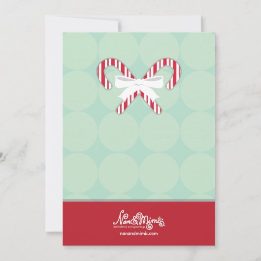 Eerste kerstfeestdagen Hete Coco Kaart (Achterkant)