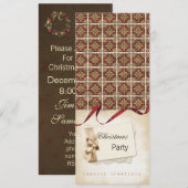 Eerste kerstfeestdagen kaart (Voorkant / Achterkant)