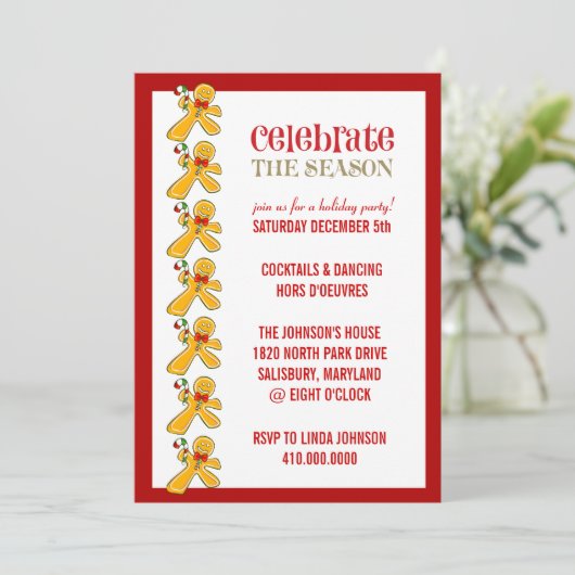 Eerste kerstfeestdagen kaart (Staand voorkant)