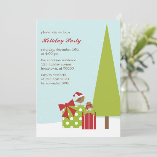 Eerste kerstfeestdagen kaart (Staand voorkant)