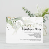 Eerste kerstfeestdagen Moderne eucalyptus Kaart (Staand voorkant)