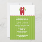 Eerste kerstfeestdagen voor baby-schoeisel kaart (Voorkant)