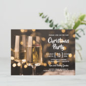 Eerste kerstfeestdagen voor wijn feestdagenkaart (Staand voorkant)