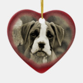 Eerste kerstfeestmaal Dog Boxer Ornament 2012 (Voorkant)