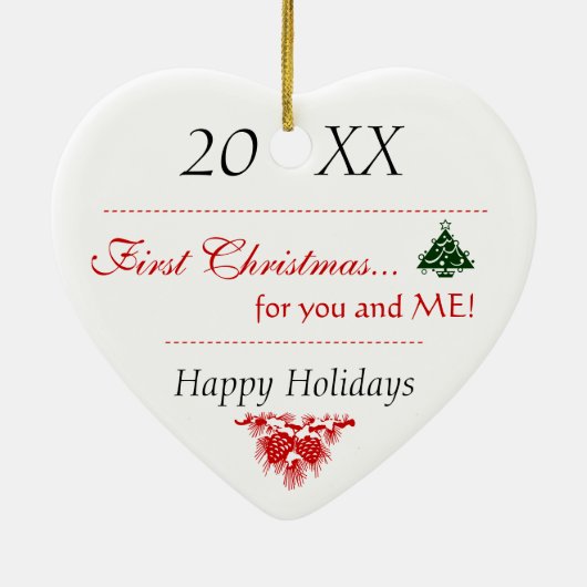 Eerste kerstfeestmaal Dog Boxer Ornament 2012 (Achterkant)