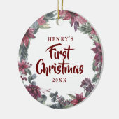 Eerste kerstflits Nieuwe foto Pet Dog Cat Keramisch Ornament (Links)