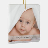 Eerste kerstfoto baby ornament naam geboorte (Rechts)