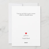  Eerste kerstfoto 'Getrouwd en gelukkig'  Feestdagenkaart (Achterkant)