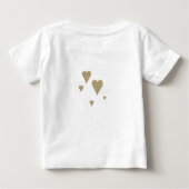 Eerste kerstfoto met Baby Gold Heart (Achterkant)