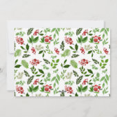 Eerste kerstfoto met gehuwd en verrukt script feestdagenkaart (Achterkant)