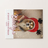 Eerste kerstfoto op maat legpuzzel (Horizontaal)