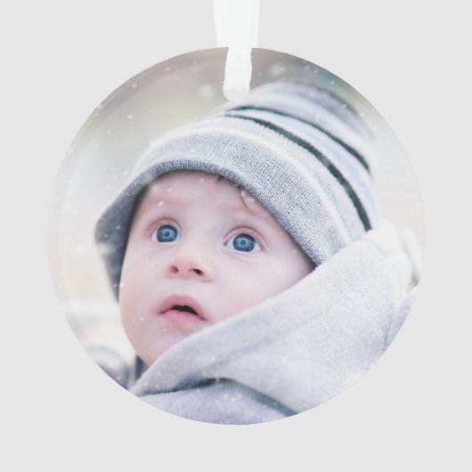 Eerste kerstfoto ornament (achterkant)