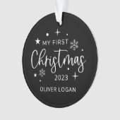 Eerste kerstfoto ornament (voorkant)