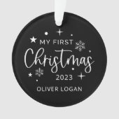 Eerste kerstfoto ornament (voorkant)