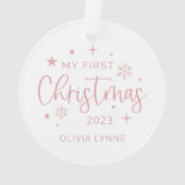 Eerste kerstfoto ornament (voorkant)