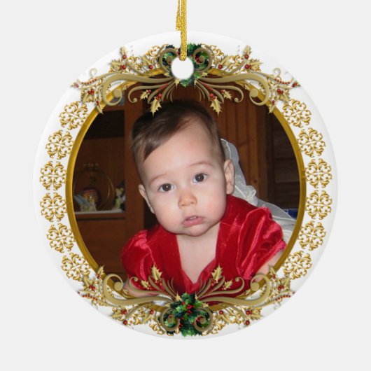 Eerste kerstfoto ornament (Achterkant)